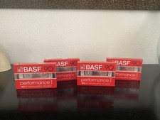 BASF 90 Performance 1 Normal Position - New Sealed Blank Cassette Tapes Lot Of 4
