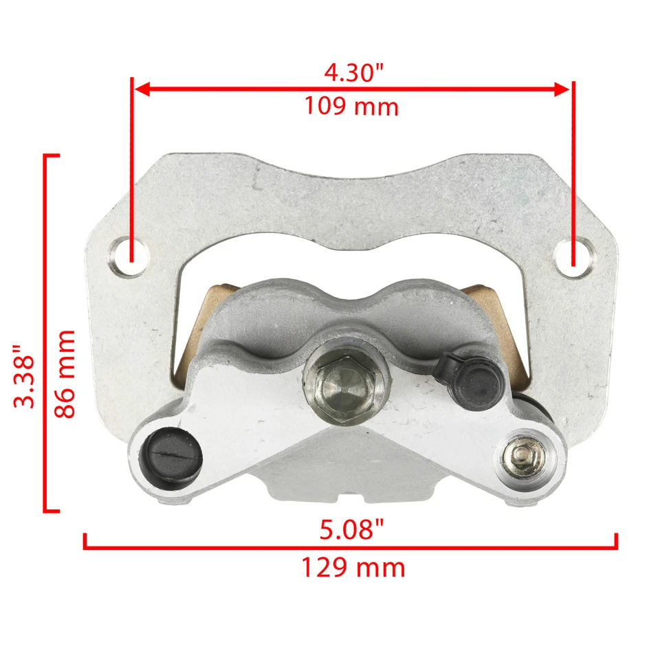 Rear Left Right Brake Caliper w/ Pads for Polaris General 4 1000 2016 2017-2022 - Image 2 of 4