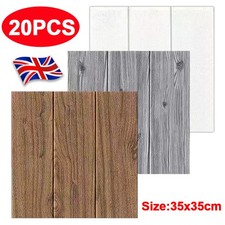 20X Tile Brick Ceiling Panel Wall Sticker Self Adhesive 3D Wood Wallpapers Stick
