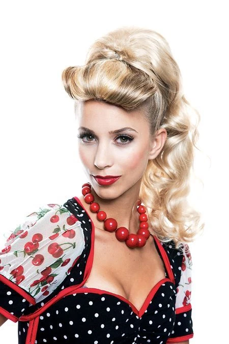 Lexi Blonde Ponytail Wig -  Adult Halloween Accessory - French Kiss - One Size - Image 2 of 2