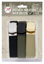 Rothco 3 Pack of 54 Inch Web Belts