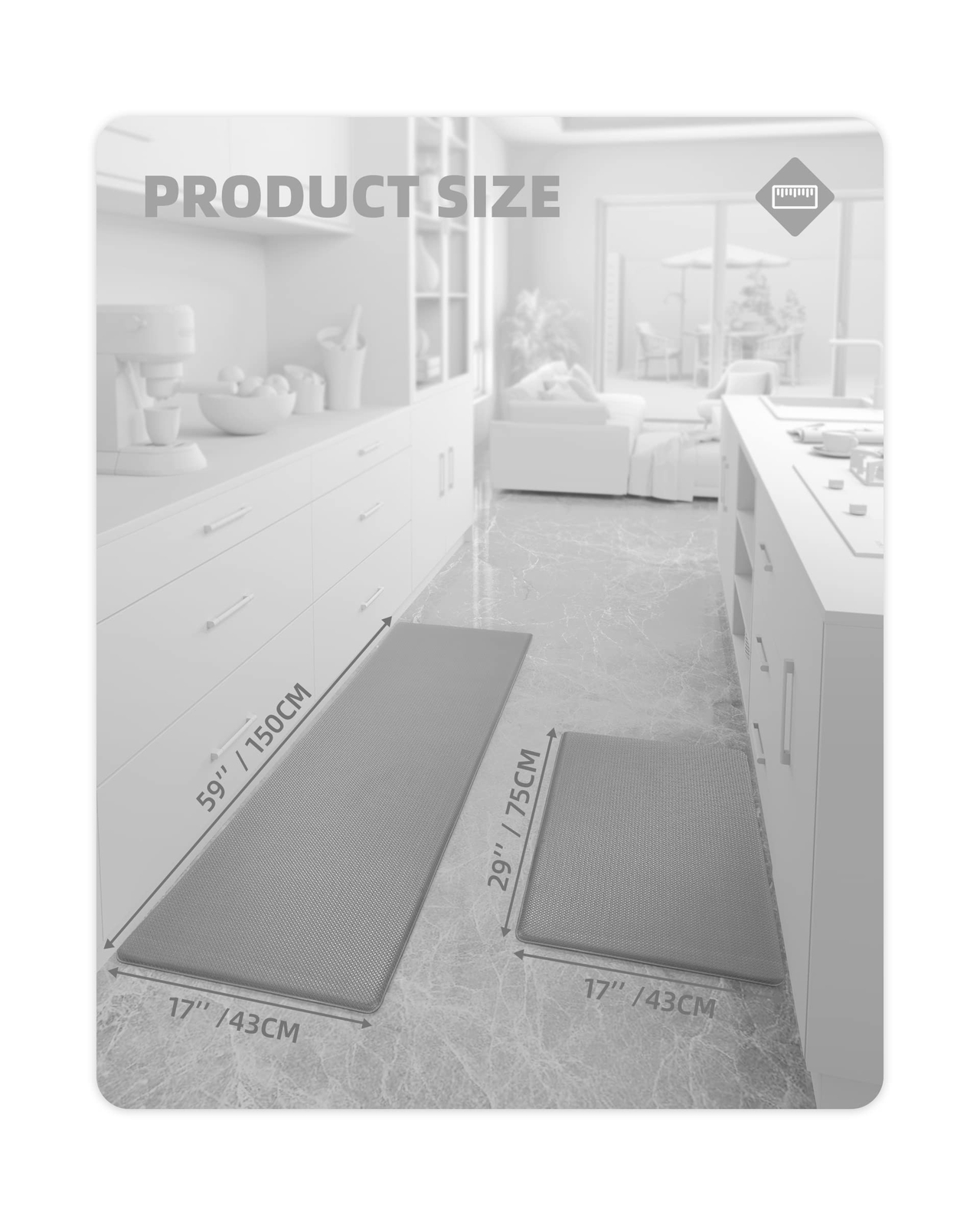 Color G Kitchen Rugs, Kitchen Rug Set 2 Piece Kitchen Runner Rug