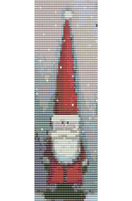 Santa Claus Cuff Bracelet  Bead Loom Pattern Christmas by Karen Zumbrun