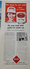 1956 Devoe Paint Beauty quick as a wink pretty woman cap Vintage Ad
