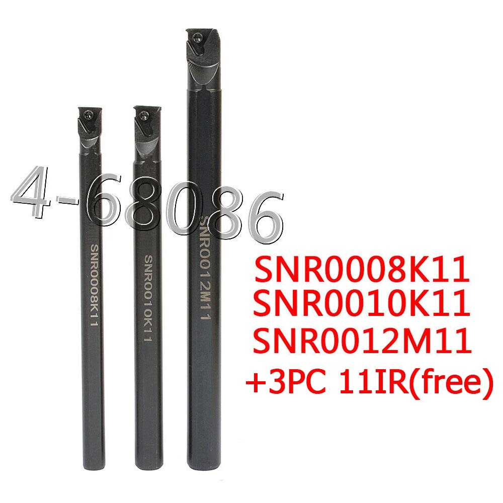 ZHOUZIMI Portautensili Per Tornio 3/8'' - Barra Di Alesatura Interna Con Inserti In Carburo Indicizzabile (Oro, SCLCR06)