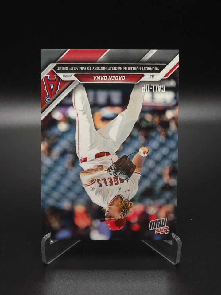 MLB DEBUT WIN! Caden Dana 2024 Topps Now Los Angeles Angels Pre-RC #632 IN HAND! - Image 3 of 4