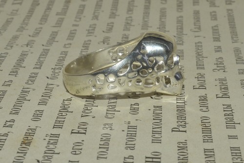 Men ring SILVER 925 STYLE Memento Mori Skull Mason VICTORIAN Vanitas doctor old - Picture 7 of 12