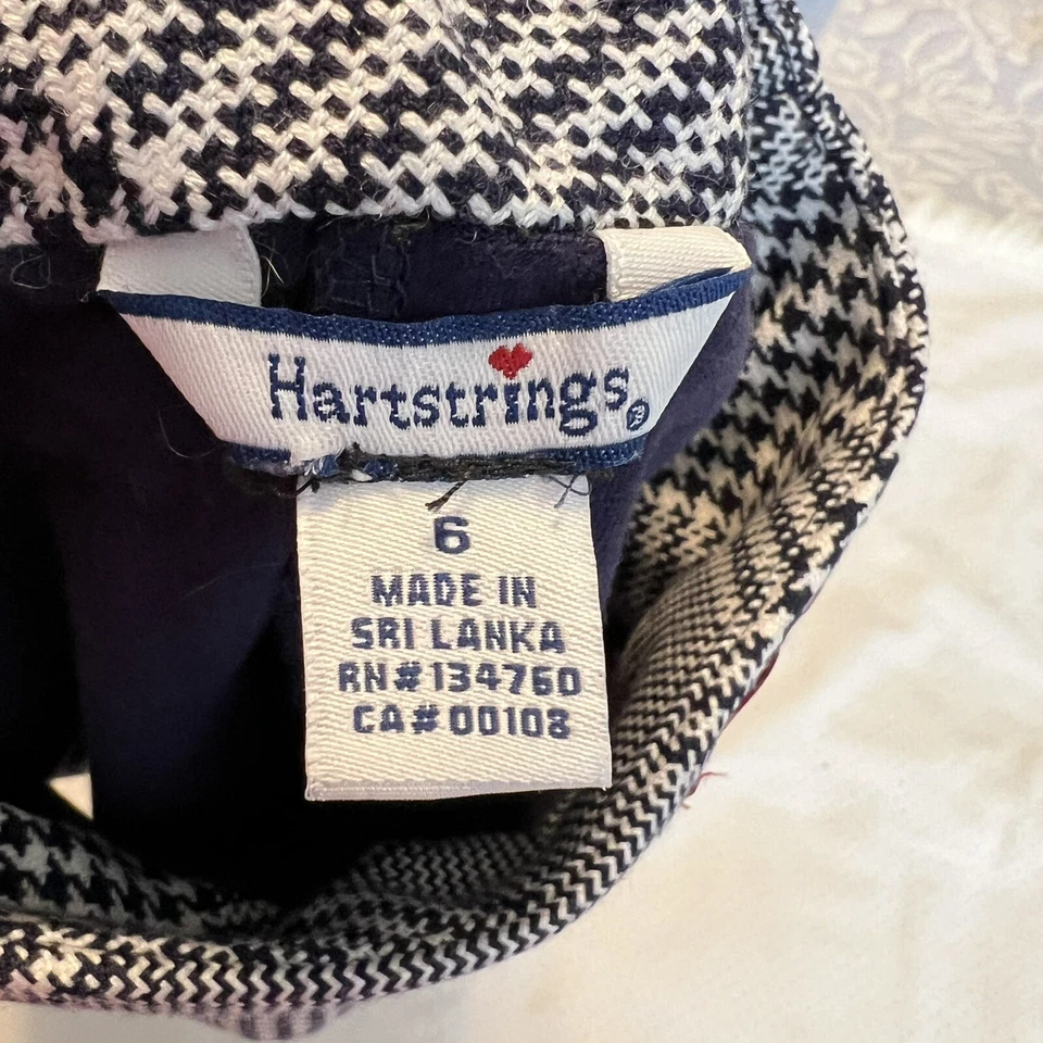 Falda a Cuadros Hartstrings Pata de Gallo con Pantalones Cortos Adjuntos Niños Talla 6 Preppy Escuela Foto 4 de 4