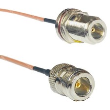 RG316 N FEMALE BULKHEAD to N FEMALE RF Cable Rapid-SHIP LOT