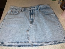 Levis Women s 32 Jean , Vintage Denim mini skirt-rare