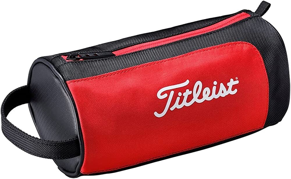 Titleist ゴルフポーチ Titleist Japan Golf Round Ball Case Pouch Bag TA23NGVPK Red | eBay
