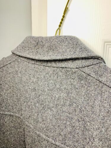 Guess Men's Gray Wool-Blend Bomber Jacket Quilted Lining - Picture 12 of 12