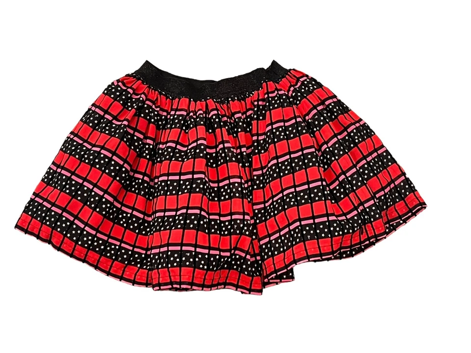 ЮБКА ДЛЯ ДЕВОЧЕК SONIA RYKIEL PARIS КРАСНАЯ ЧЕРНАЯ ПОЛОСА ЗВЕЗДЫ НАТЯГИВАЮТСЯ НА КРЕП МИНИ БЛИК 8 - Изображение 3 из 4