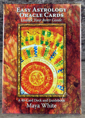 Easy Astrology Oracle 40 Card Deck & Guidebook by Maya White New Sealed