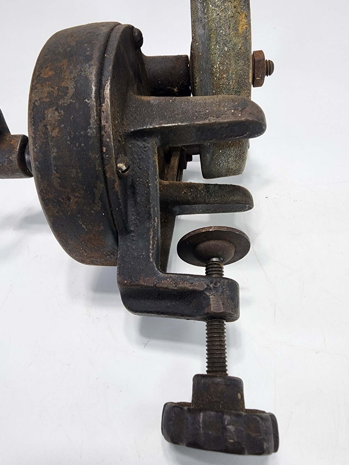 Hand Crank Bench Grinder Wheel Sharpening Tool Vintage/Antique eBay