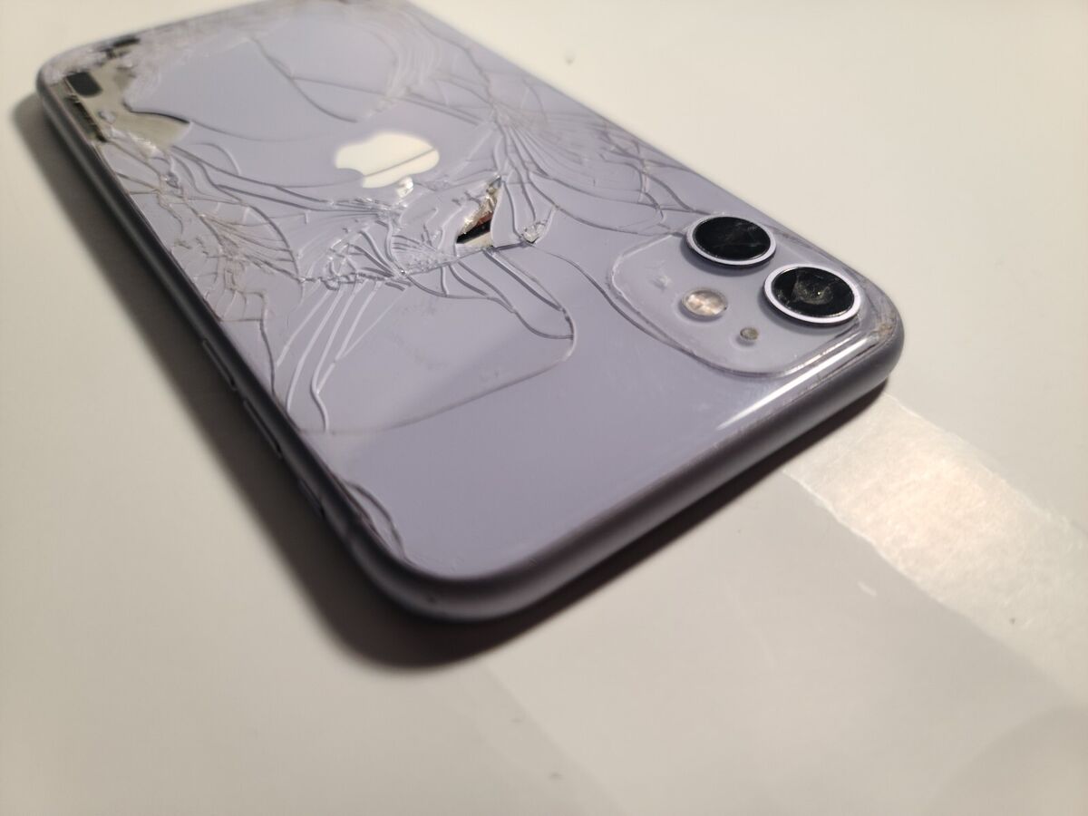 Oem Apple Iphone 11 original Housing,purple, Cracked Housing Oem Apple Iphone 11 original Housing,purple, Cracked Housing