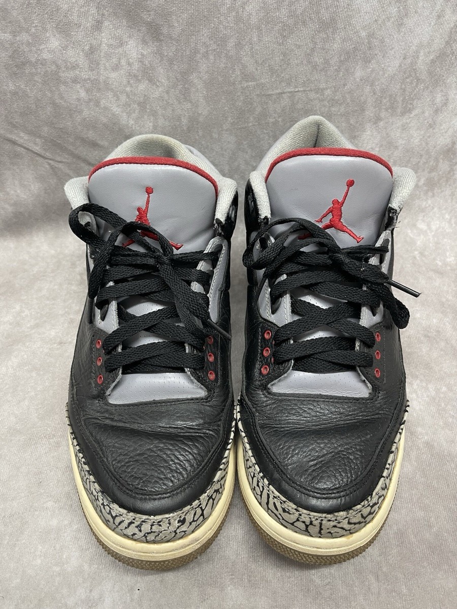 NIKE ナイキ AIR JORDAN 3 RETRO BLACK CEMENT 2011 136064-010 エアジョーダン3 ブラックセメント ハイカットスニーカー ブラック US9.5/27.5cm Nike Air Jordan 3 Retro Black Cement 2011 (136064-010) Men's Size
