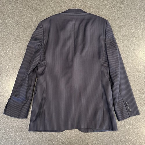 Brooks Brother Blue Pinstripe Wool Blazer Size 40R - Picture 8 of 8