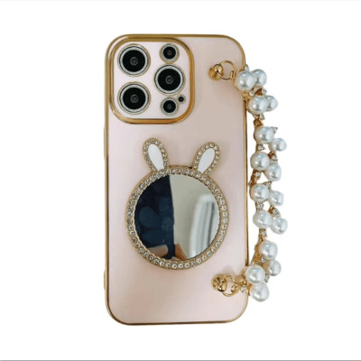 iPhone 14 promax pink with pearl iPhone case Limited edition