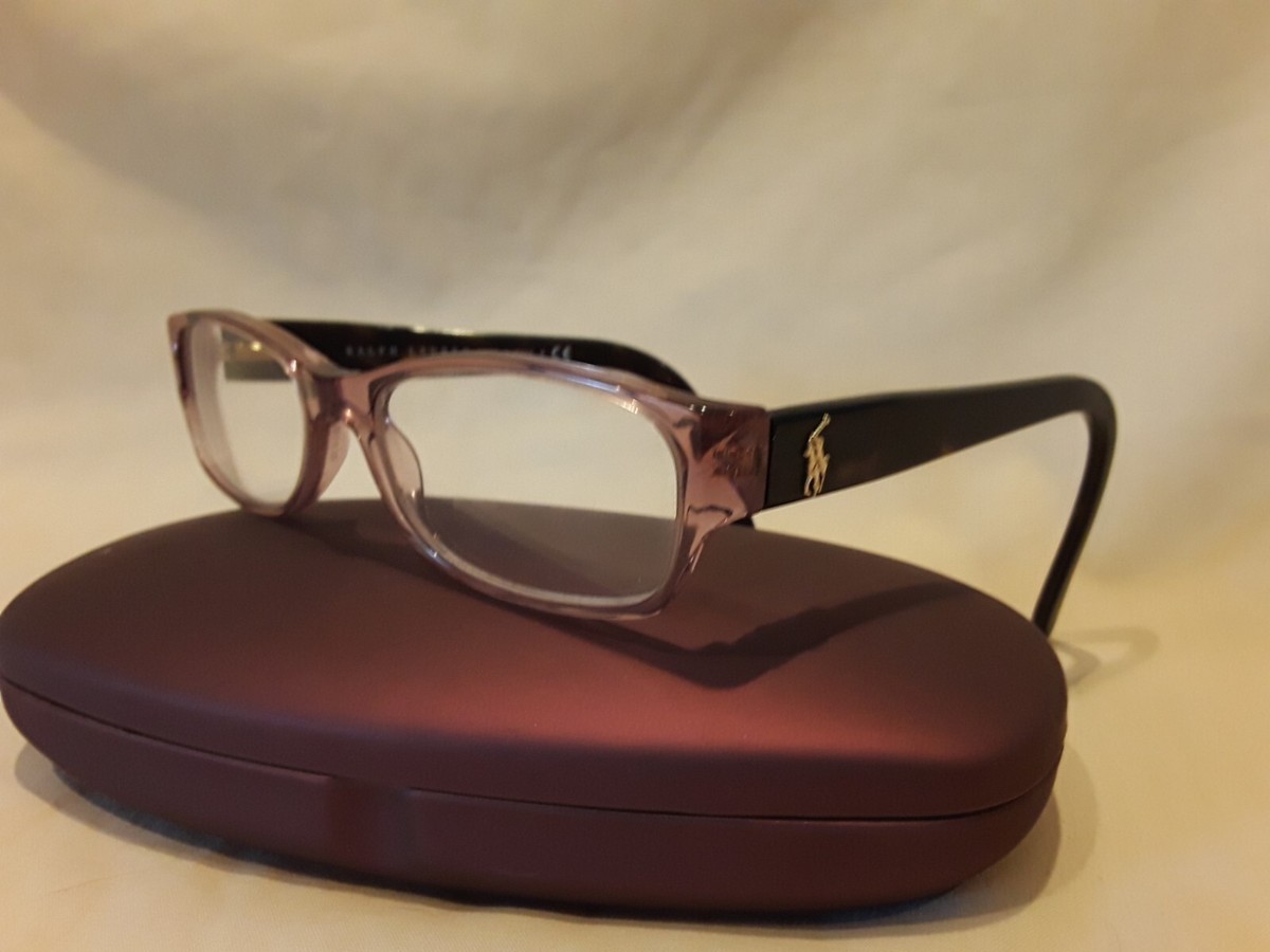 Ralph Lauren 6056 Italian eyeglasses rose colored oval  display picture 3