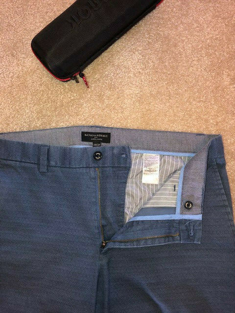 Banana Republic Men's Aiden Chino - Blue 34x34 image 2