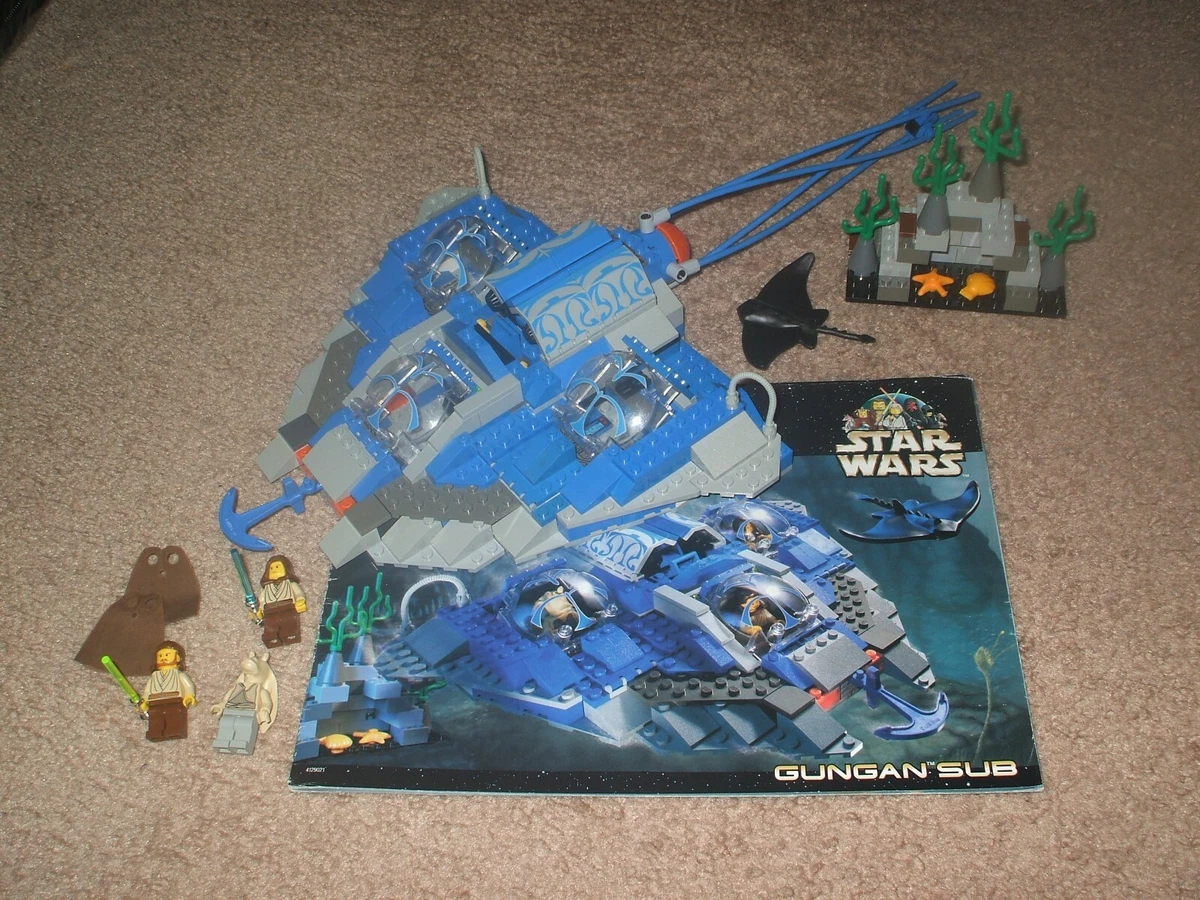 Lego 7161 Star Wars Gungan Sub with Minifigures and Instructions