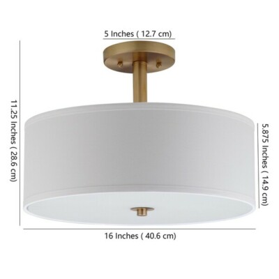 Safavieh DIA SEMI FLUSH DRUM LIGHT, Reduced Price 2172704492 LIT4192B