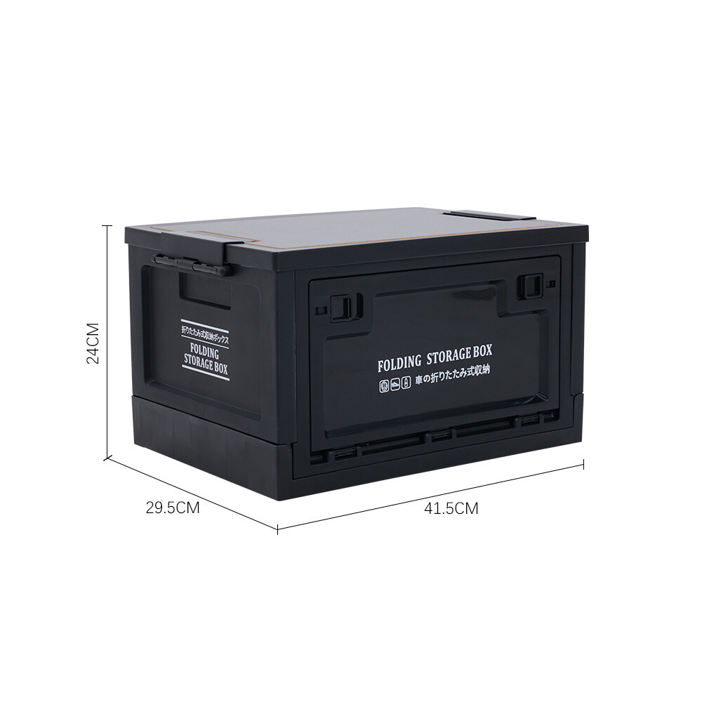 Large Folding Storage Box Plastic Collapsible Stackable Home Camping Container