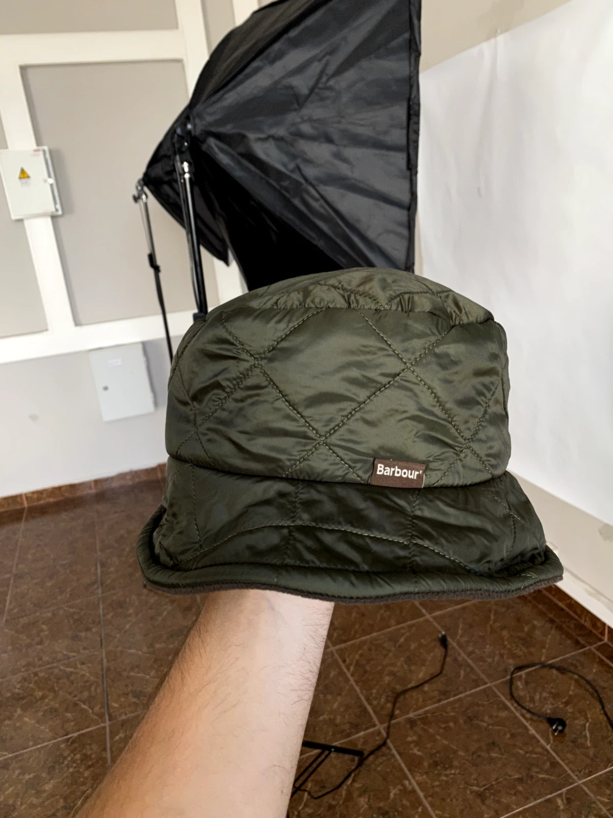 Vintage Barbour Bucket Hat rare retro Y2K One SIze Color Green