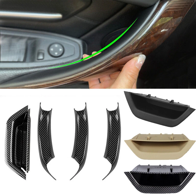 Cubierta de manija de puerta interior 4 piezas apta para BMW X3 X4 F25 F26 2011-2017 Foto 2 de 4