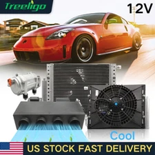 12V Under Dash Car Air Conditioner Electric AC Compressor Evaporator Universal