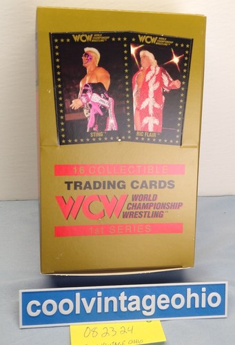 WCW Championship Marketing 1991 Wrestling Cards Box 36 Packs Flair Sting Vintage