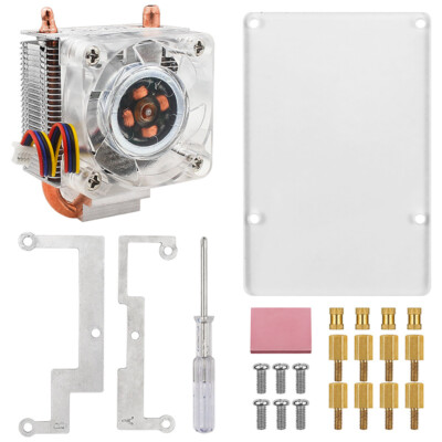 ICE Tower CPU Cooling Fan for Raspberry Pi 5B pi5 Cooler U-Shaped Copper Tube