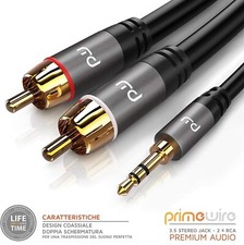 Hama Cavo 2 RCA M/Jack 3.5 Mm M, 1,5 Metri, Nero - Foto 5