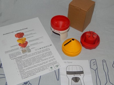 Tupperware Zoodelino Spiralschneider+ 1 Tagliatelle-Einsatz NEU inkl. Anleitung