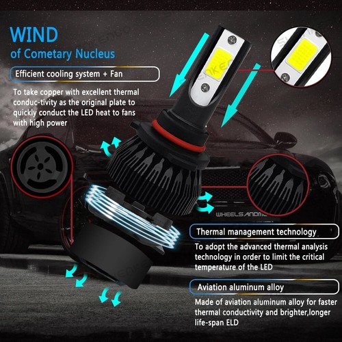 For 2004-2012 Car Colorado GMC Canyon 4x LED Headlight Bulb Hi Low Beam Kit CL - Picture 3 of 12