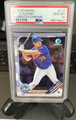 Pete Alonso Bowman Topps MLB PSA