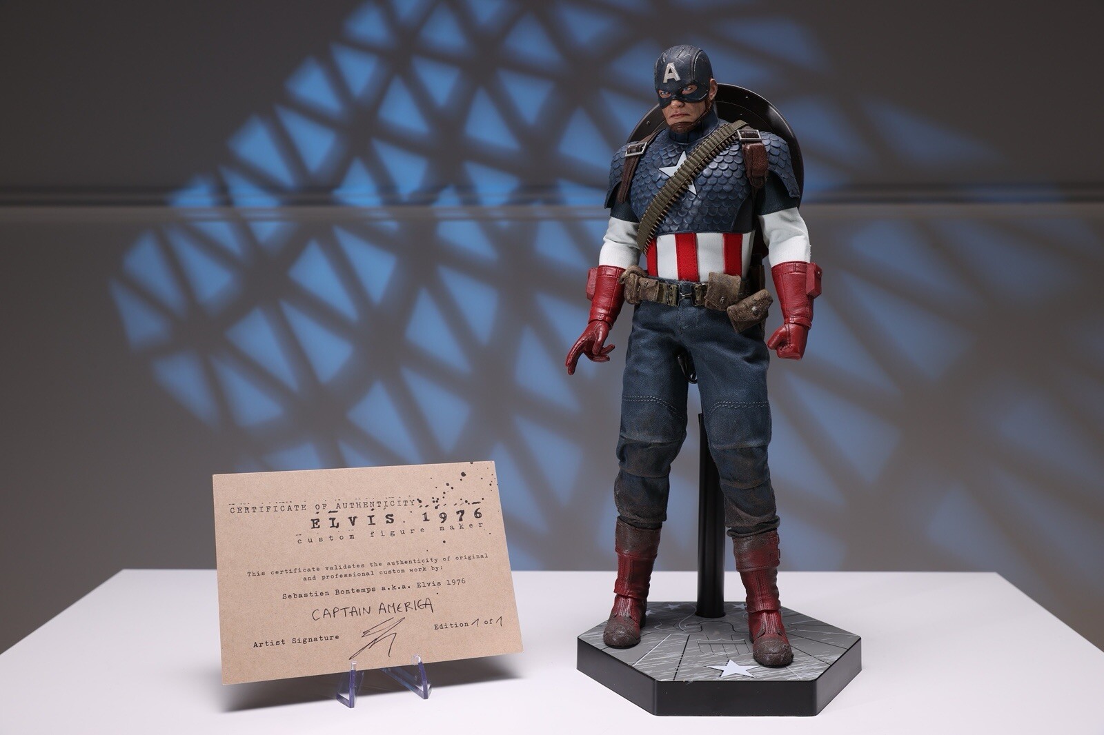 Capitán América - Por: Elvis1976 [escala 1/6, 1 de 1] RARO