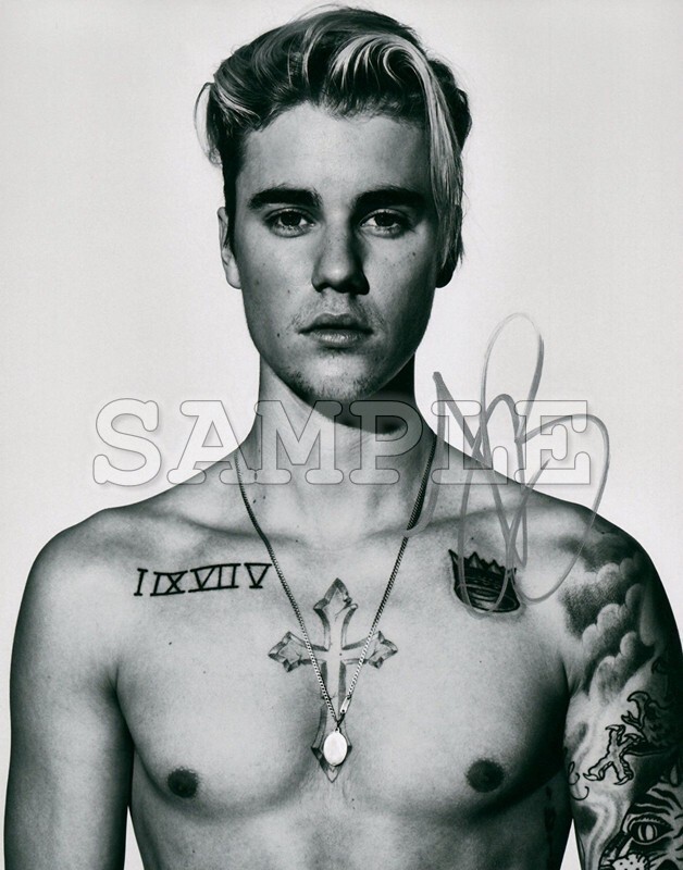Justin Bieber signed 8x10 Photo RP | eBay