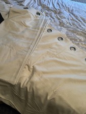 Belfield Furnishings Luxury Lined Blackout Curtains 165cm x 183cm Cream Eyelet