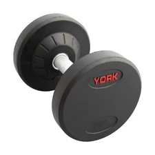 York Barbell Pro Style Dumbbell Sets – 30mm Knurled Chrome Handles, 45LBs Single