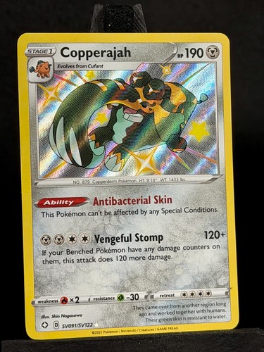 Copperajah SV091/SV122 Pokemon TCG Shining Fates Shiny Vault NM