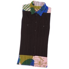 Pleats Please Issey Miyake Shirt Blouse Sleeveless Total Pattern Used MOLO-0
