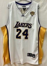 Vintage Kobe Bryant Adidas Los Angeles Lakers Jersey 24 White Size 56 NBA Trials