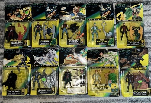 Vintage Kenner 1995 BATMAN FOREVER Action Figure Lot Of 10 New on Card