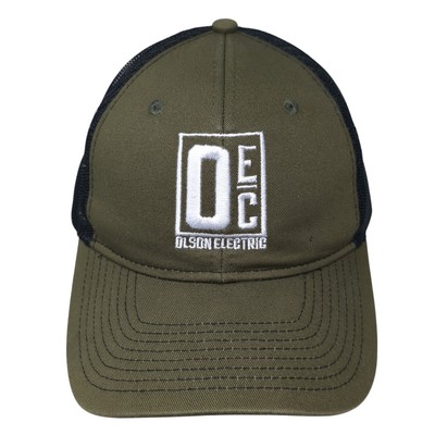OEC Olson Electric Snapback Trucker Hat Green One Size Adjustable Port Authority