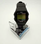NWT Vintage Timex Digital Watch T75961 35mm Black Timer Indiglo Needs Battery