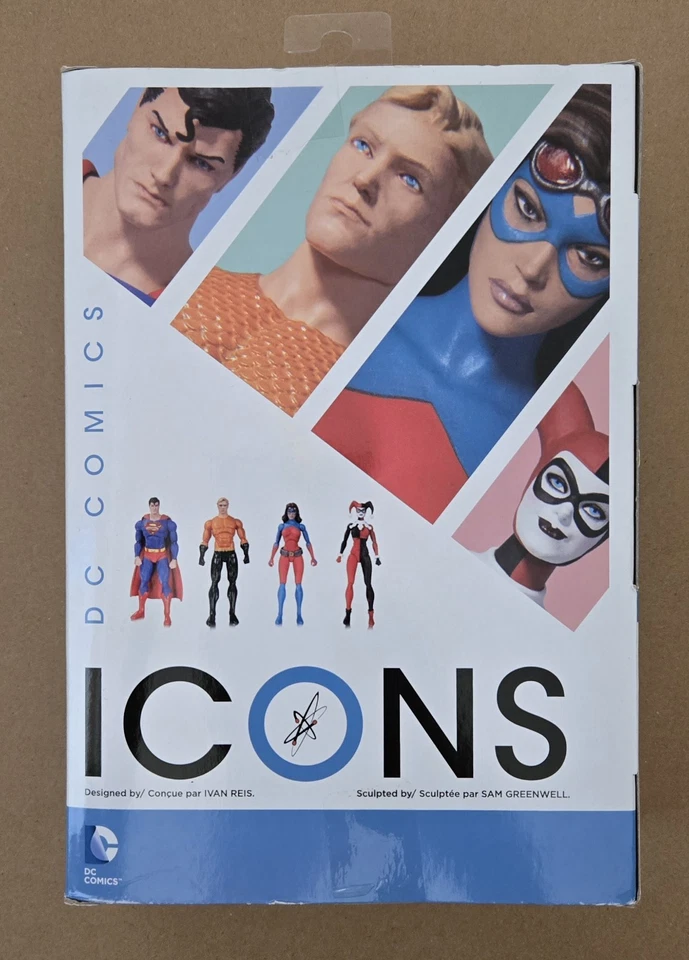 DC Collectibles DC 图标 12 号 ATOMICA • Forever Evil 3 件装 2016 NISB — 第 3/4 张图片