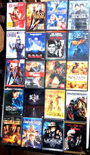 USED 20 MOVIE DVD LOT MIXED DVDS W/CASES TITLES INCLUDED ACTION SET BULK 2