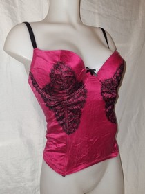 💝 Gorgeous red ANN SUMMERS Underwired boned corset basque top size 36DD